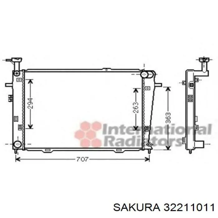 Купить S253102E101 Hyundai/Kia Радиатор водяной