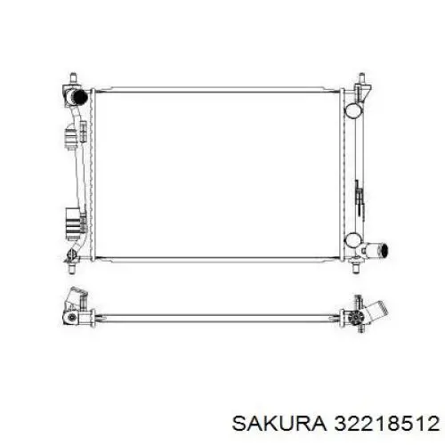 32218512 Sakura Радиатор основной
