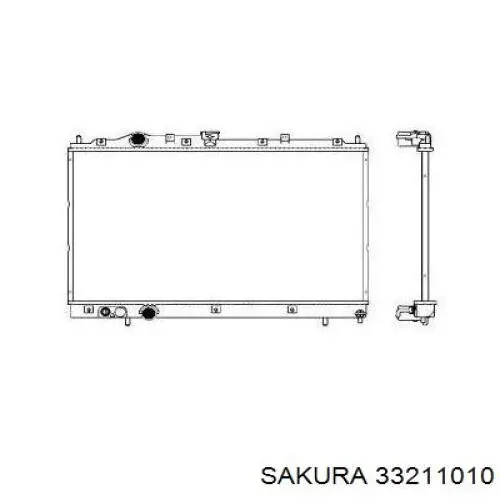 Купить 33211010 Sakura Радиатор водяной