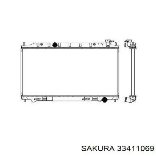 Радиатор охлаждения двигателя Nissan/Infiniti 21411CD010 цена, от 63.35 USD