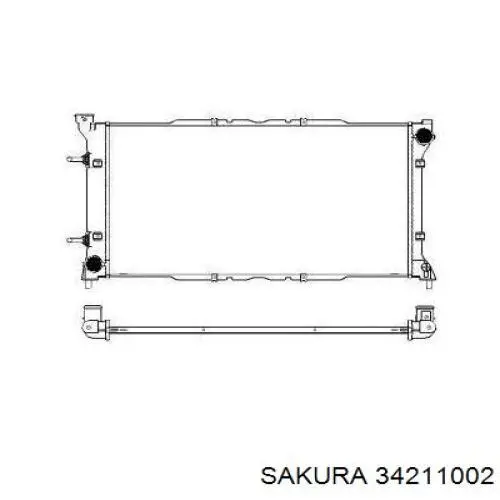 34211002 Sakura радиатор