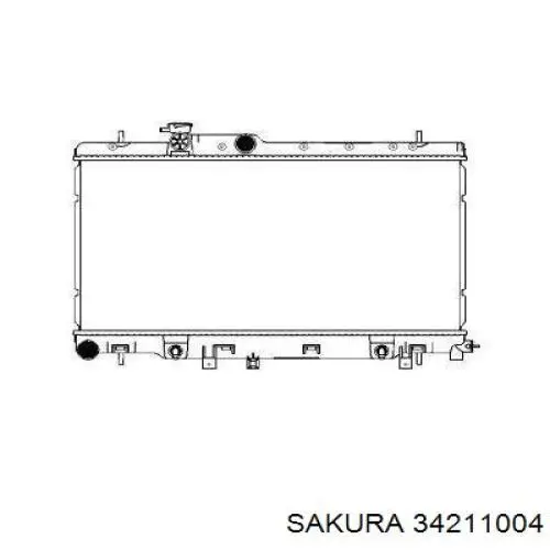 45111AE001 Subaru радиатор