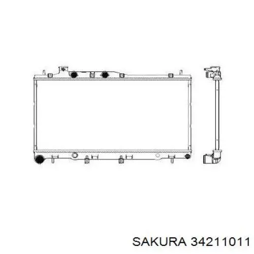 Радиатор 45119AG050 Market (OEM)