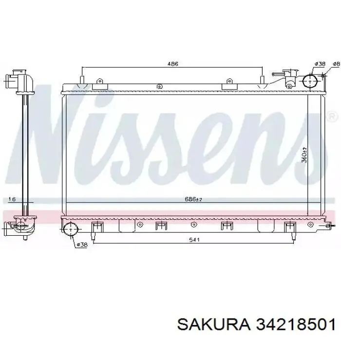 7241085 Polcar Радиатор основной