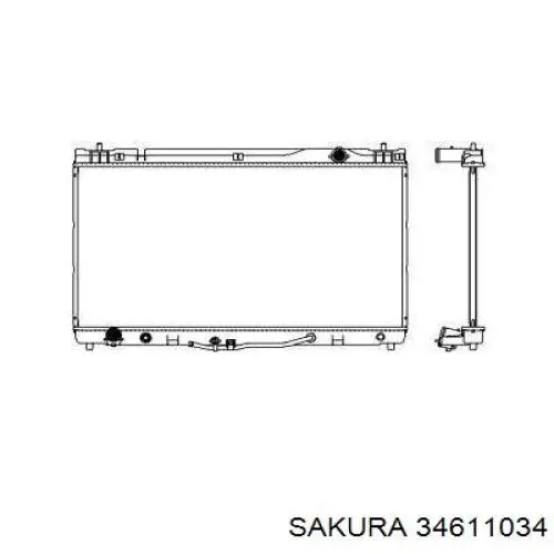 Радиатор R12104 Sato Tech