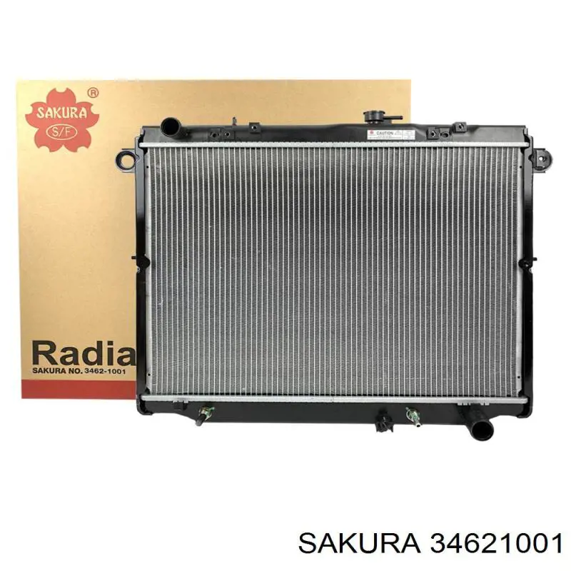 Радиатор охлаждения двигателя на Toyota Land Cruiser  100 