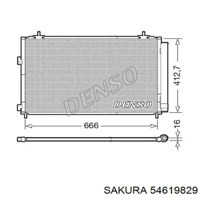 Радиатор кондиционера 884603R030 Toyota