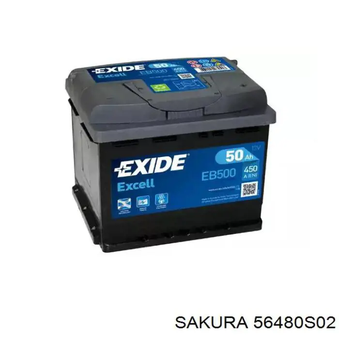 Аккумулятор автомобильный Sakura 56480S02 цена, от 79.71 USD