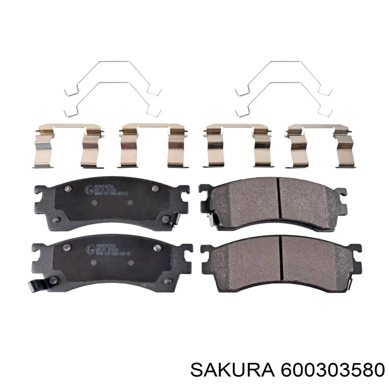 Колодки тормозные передние дисковые SAKURA 600303580