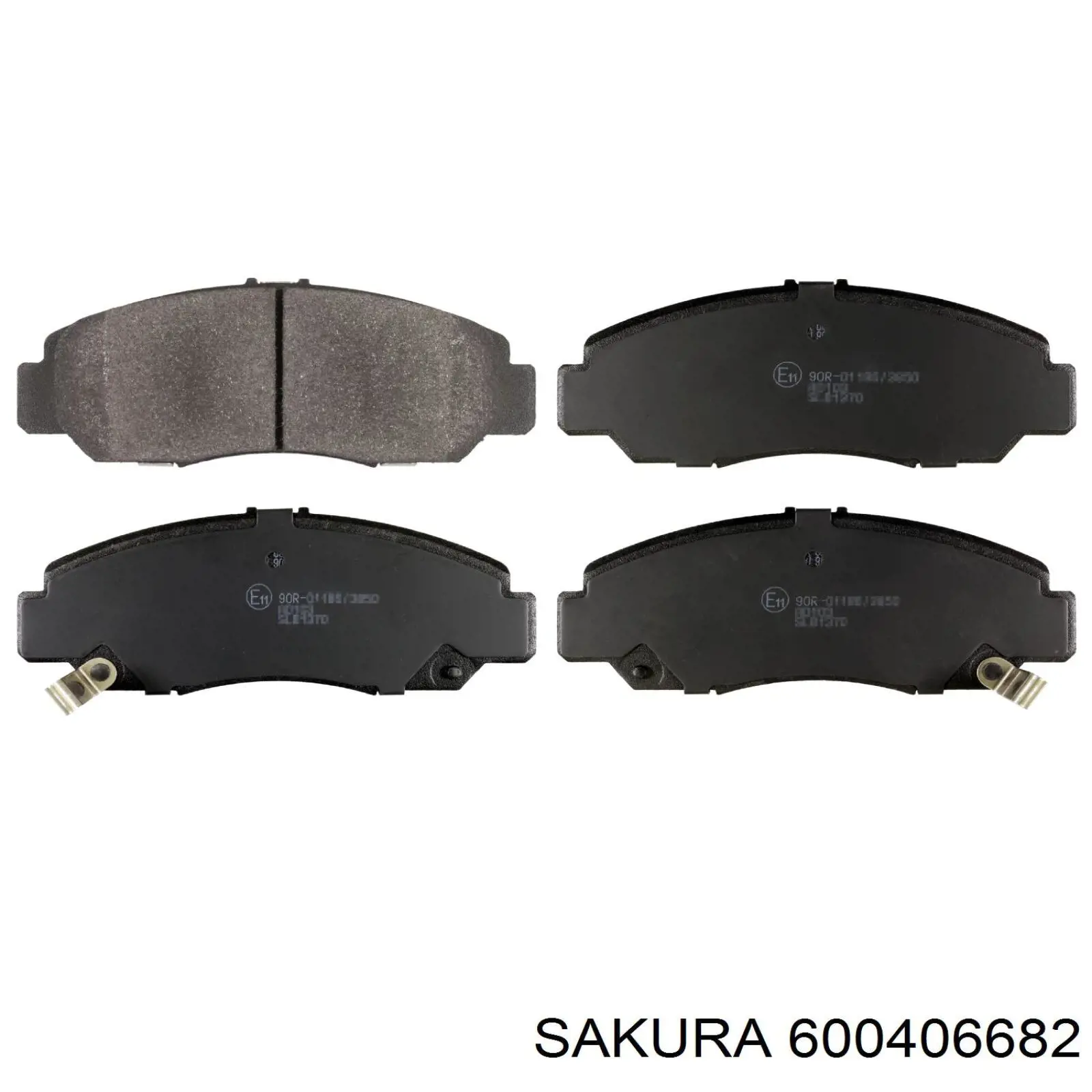 Колодки тормозные передние дисковые SAKURA 600406682
