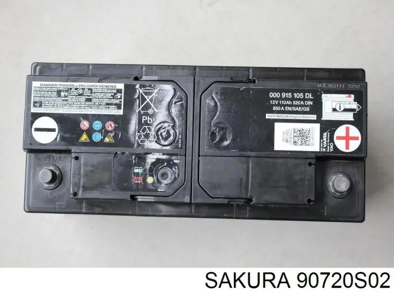 Купить Аккумулятор Sakura 90 А/ч (90720S02)