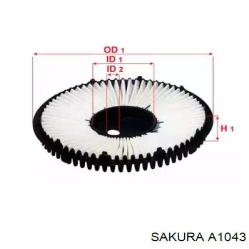 Воздушный фильтр A1043 Sakura