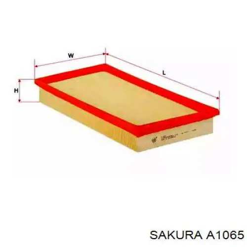Элемент воздушного фильтра Sakura A1065 цена, от 5.45 USD