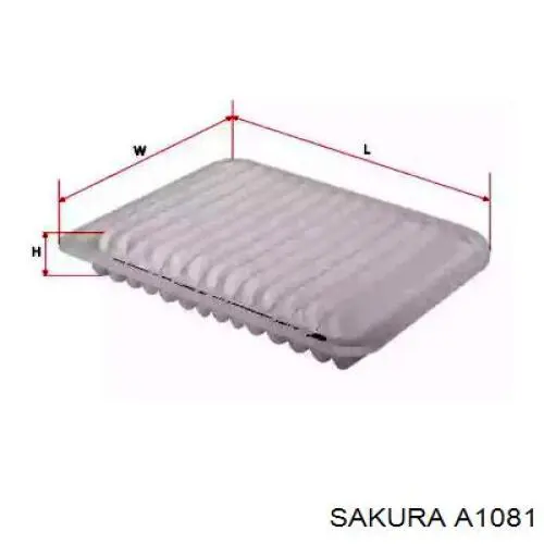 Купить A1081 Sakura Автомобильный фильтр воздуха