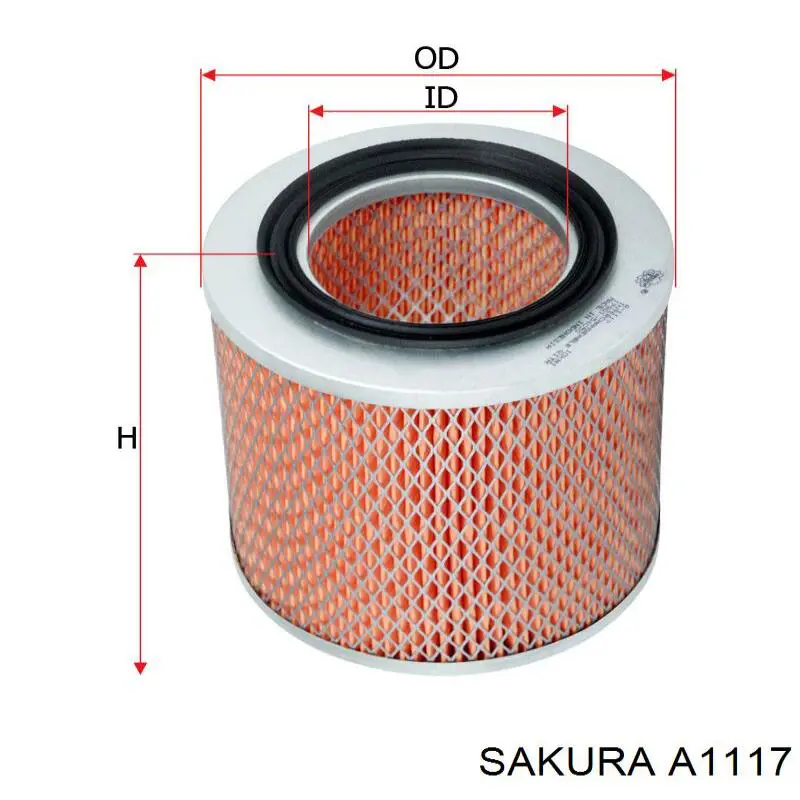 Воздушный фильтр A1117 Sakura