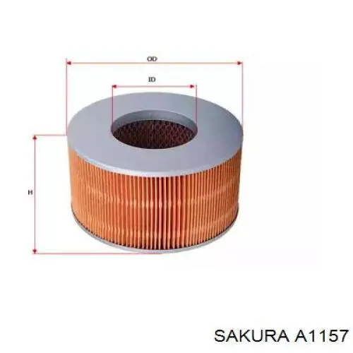 A1157 Sakura фильтр воздушный