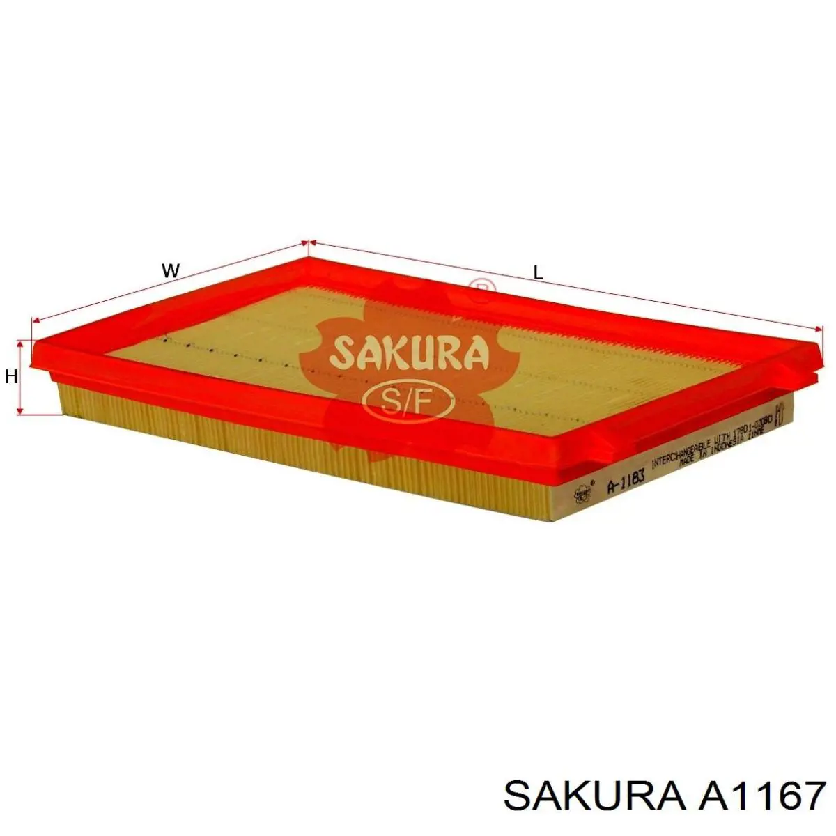 A1167 Sakura Воздушный фильтр двигателя