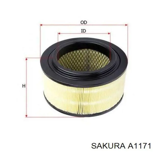 Купить A1171 Sakura Автомобильный фильтр воздуха