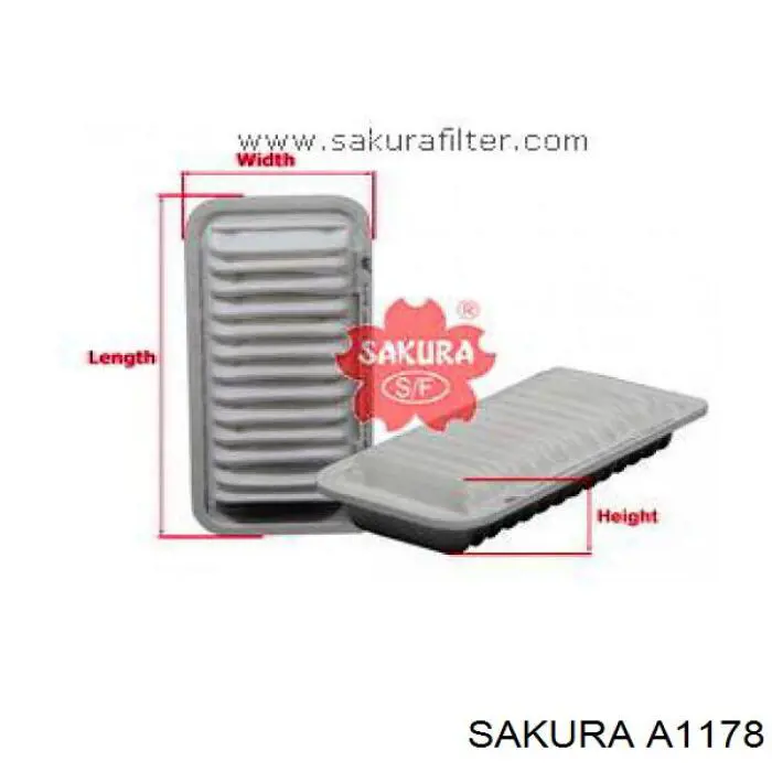 Воздушный фильтр A1178 Sakura