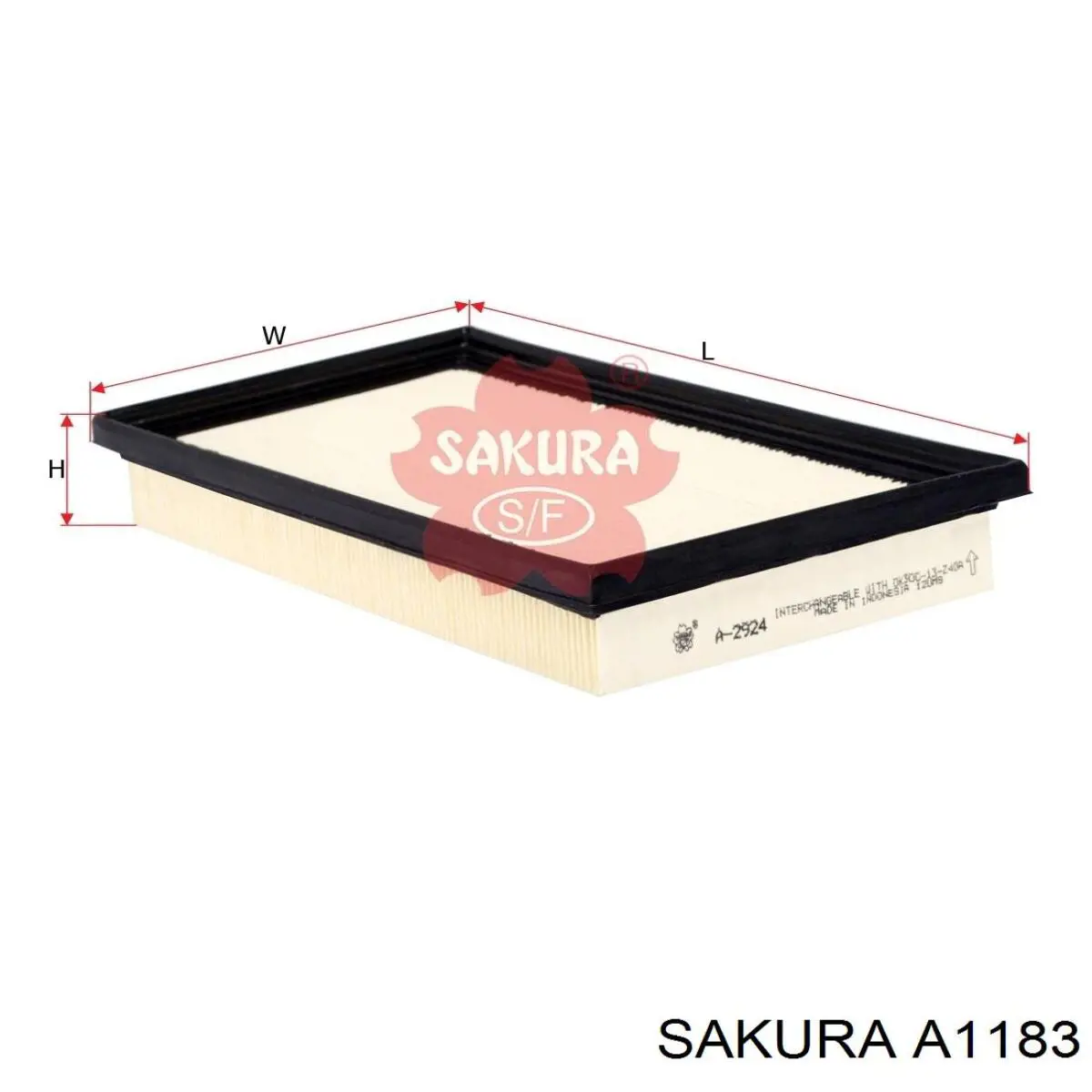 Элемент воздушного фильтра Sakura A1183 цена, от 3.32 USD