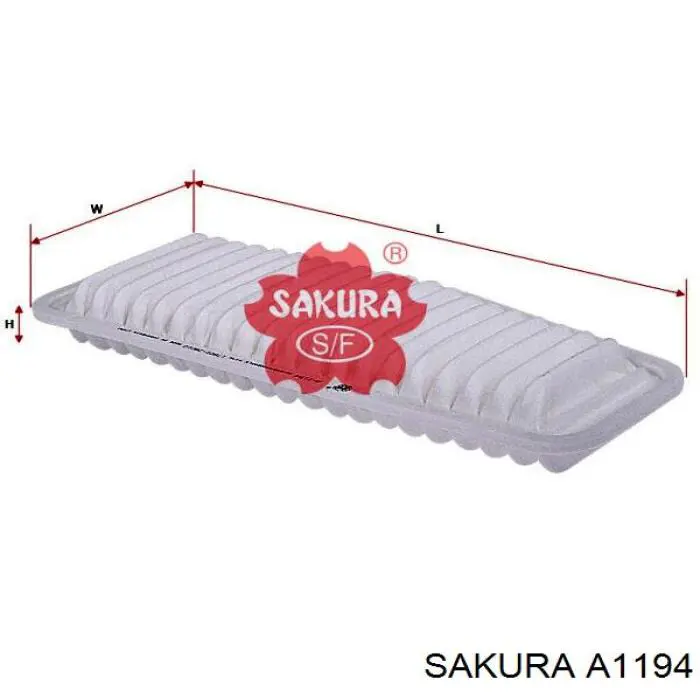 Купить A1194 Sakura Автомобильный фильтр воздуха
