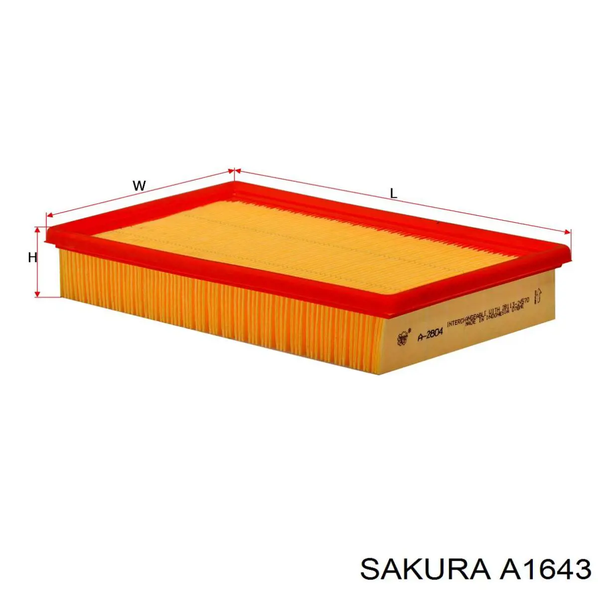 Элемент воздушного фильтра Sakura A1643 цена, от 4.53 USD