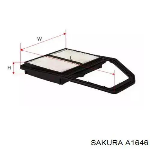 A1646 Sakura воздушный фильтр