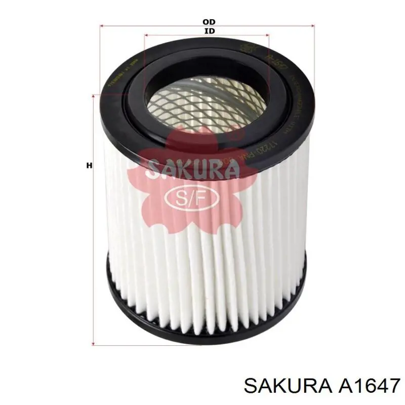 Элемент воздушного фильтра Sakura A1647 цена, от 6.62 USD