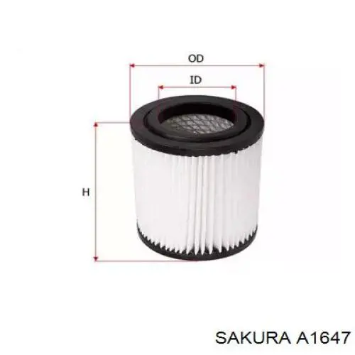 Купить A1647 Sakura Автомобильный фильтр воздуха