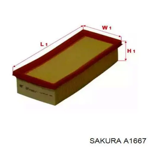 A1667 Sakura воздушный фильтр