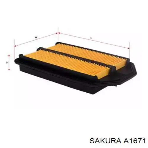 Элемент воздушного фильтра Sakura A1671 цена, от 7.35 USD
