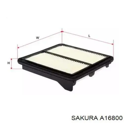 Купить A16800 Sakura Автомобильный фильтр воздуха