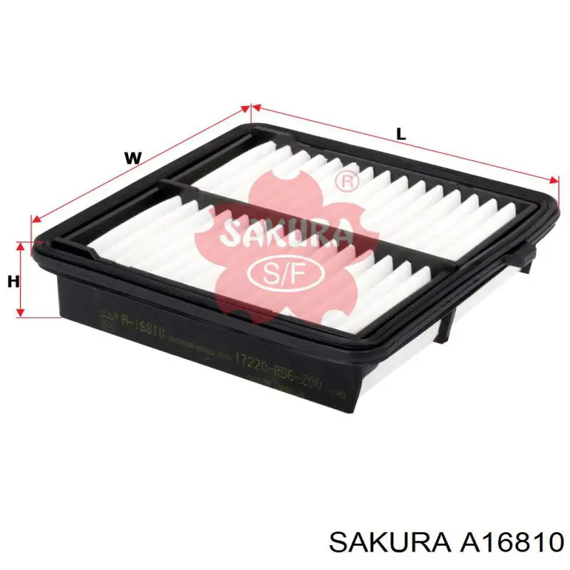 Воздушный фильтр A16810 Sakura