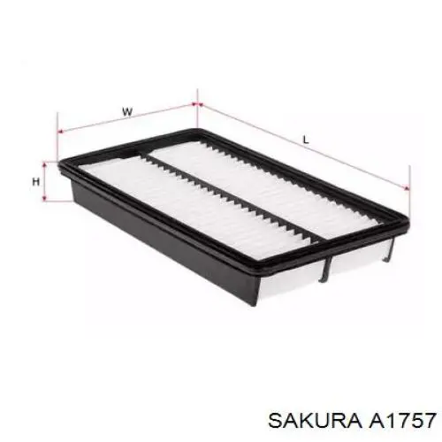 Элемент воздушного фильтра Sakura A1757 цена, от 3.48 USD