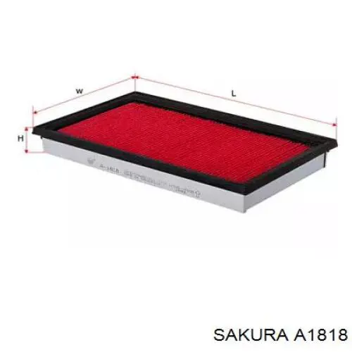 Купить A1818 Sakura Автомобильный фильтр воздуха