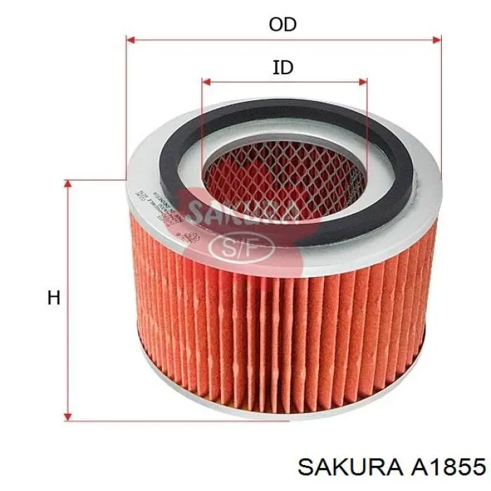 A1855 Sakura воздушный фильтр