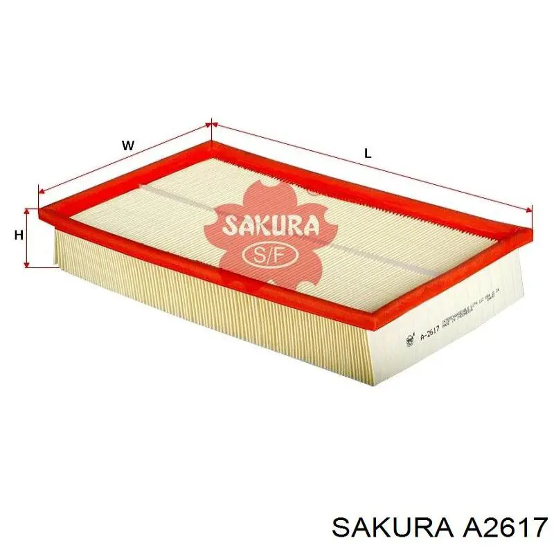 Элемент воздушного фильтра Sakura A2617 цена, от 5.42 USD