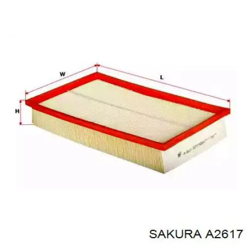 Купить A2617 Sakura Автомобильный фильтр воздуха