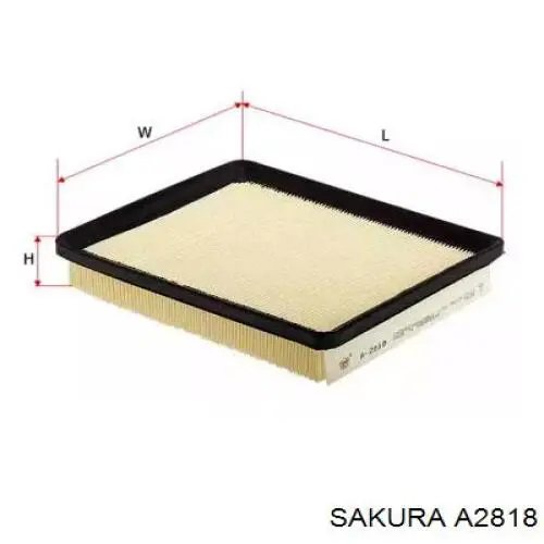 Воздушный фильтр A2818 Sakura