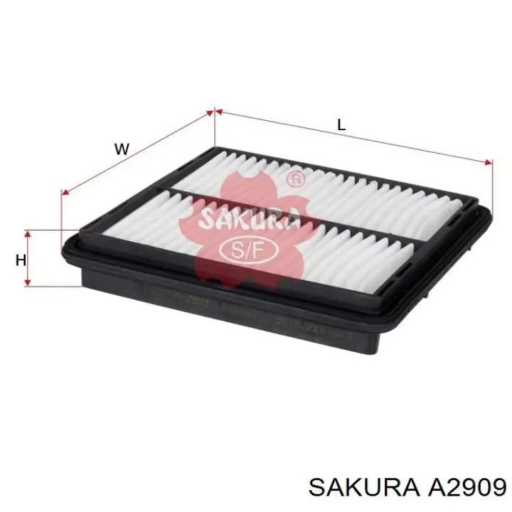A2909 Sakura фильтр воздушный