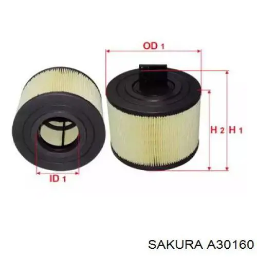 A30160 Sakura воздушный фильтр