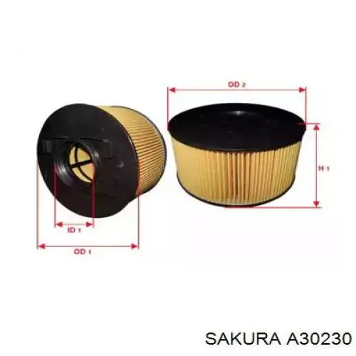 A30230 Sakura воздушный фильтр