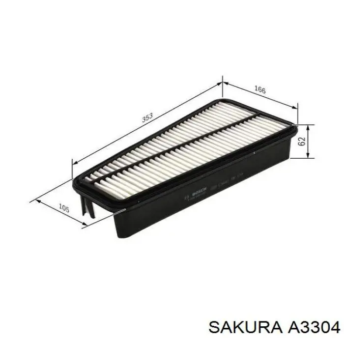 Воздушный фильтр A3304 Sakura