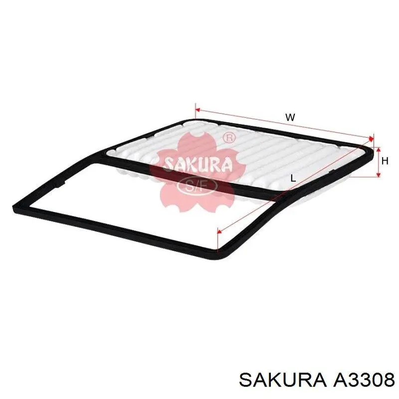 Воздушный фильтр A3308 Sakura