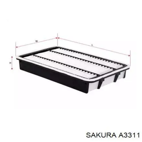 A3311 Sakura Воздушный фильтр двигателя