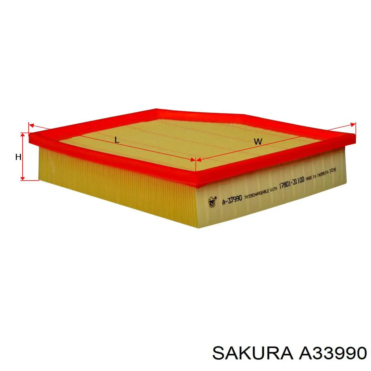 A33990 Sakura воздушный фильтр
