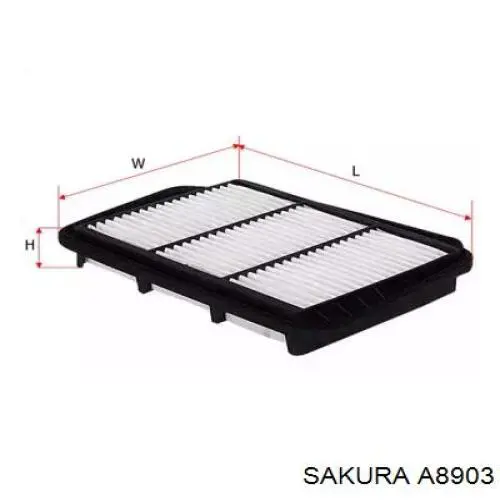 Купить A8903 Sakura Автомобильный фильтр воздуха
