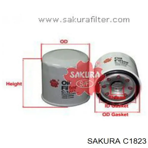 C1823 Sakura масляный фильтр