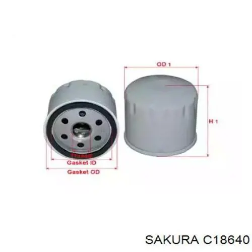 C18640 Sakura масляный фильтр