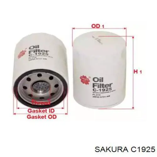 C1925 Sakura масляный фильтр